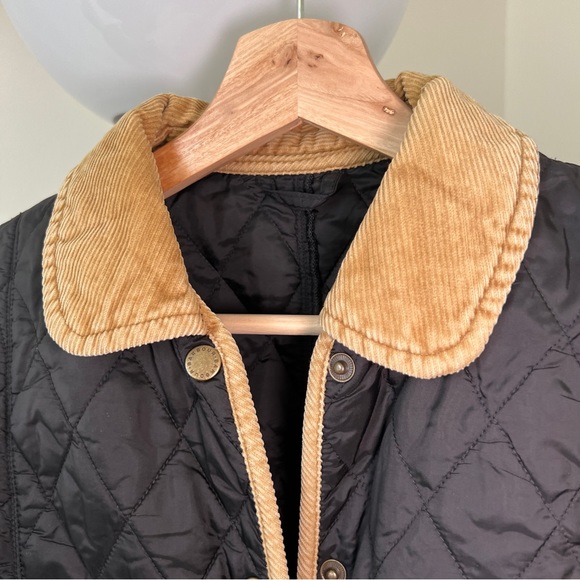 Ladies Barbour Jacket in Black and Gold - US Size 8 - Picture 3 of 8